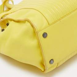 Zadig & Voltaire Yellow Leather Medium Candide Tote