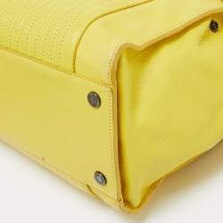 Zadig & Voltaire Yellow Leather Medium Candide Tote