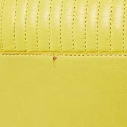 Zadig & Voltaire Yellow Leather Medium Candide Tote