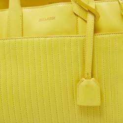 Zadig & Voltaire Yellow Leather Medium Candide Tote