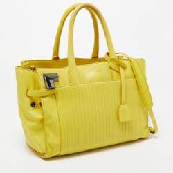 Zadig & Voltaire Yellow Leather Medium Candide Tote