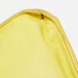 Zadig & Voltaire Yellow Leather Medium Candide Tote