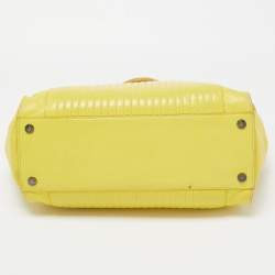 Zadig & Voltaire Yellow Leather Medium Candide Tote