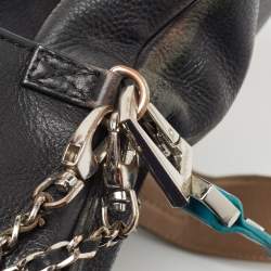 Pre Owned Zadig & Voltaire Black Leather Rock Clutch