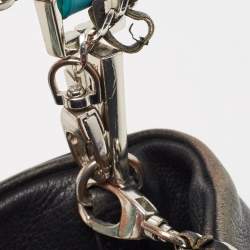 Pre Owned Zadig & Voltaire Black Leather Rock Clutch