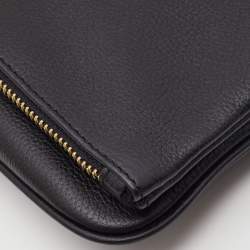 Zadig & Voltaire Black Leather Rock Foldover Crossbody Bag