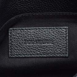 Zadig & Voltaire Black Leather Rock Foldover Crossbody Bag