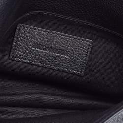 Zadig & Voltaire Black Leather Rock Foldover Crossbody Bag