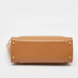 Zadig and Voltaire Cognac Leather Medium Candide Top Handle Bag