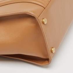 Zadig and Voltaire Cognac Leather Medium Candide Top Handle Bag
