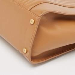 Zadig and Voltaire Cognac Leather Medium Candide Top Handle Bag