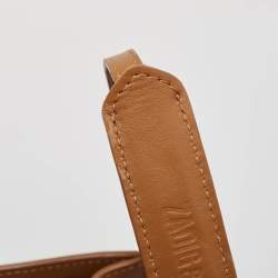 Zadig and Voltaire Cognac Leather Medium Candide Top Handle Bag