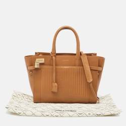 Zadig and Voltaire Cognac Leather Medium Candide Top Handle Bag