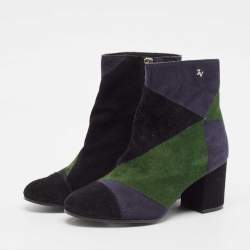 Zadig & Voltaire Multicolor Suede Ankle Length Boots Size 36