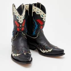 مملوكة مسبقًا Zadig & Voltaire Multicolor Leather Sierra Ankle Boots Size 38