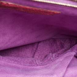Zagliani Pink/Black Python Puffy Hobo