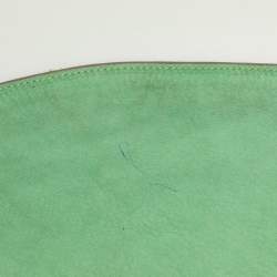 Zagliani Green Python Fringe Details Flap Shoulder Bag