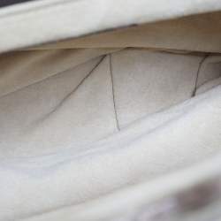 Pre Owned حقيبة هوبو زاغلياني منفوخة جلد ثعبان معدني وردي