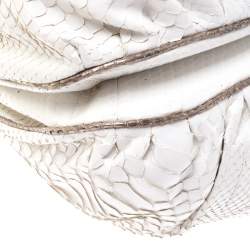 Zagliani Multicolor Python Small Puffy Bag