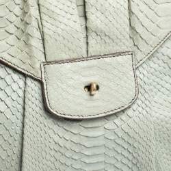 Zagliani Pale Green Python JJ Hobo