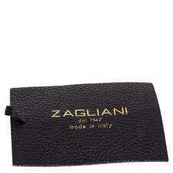 Zagliani Metallic Light Gold Python Knotted Handle Hobo