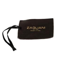 Zagliani Metallic Python Puffy Hobo