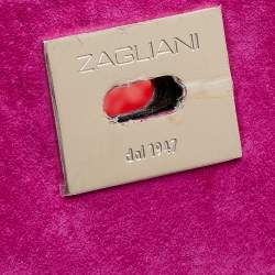 Zagliani Red Python Puffy Hobo