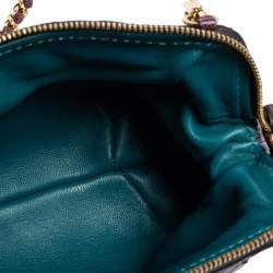 Zagliani Purple Python Shoulder Bag