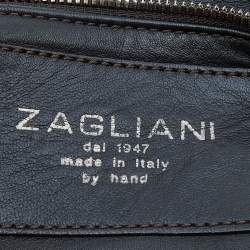 Zagliani Metallic Beige Python JJ Hobo