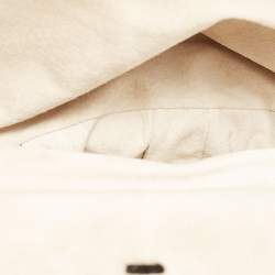 Pre Owned Zagliani Metallic Lilac Python Puffy Hobo