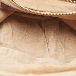Zagliani Purple Python Puffy Hobo
