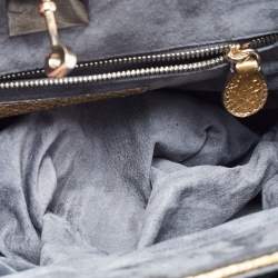 Zagliani Gold Python Puffy Hobo