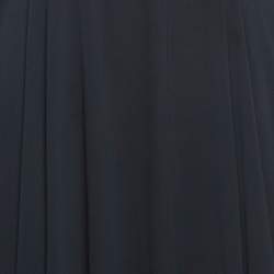 Pre Owned Zeena Zaki Midnight Blue Chiffon Maxi Dress M