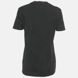 مملوكة مسبقًا Zegna Black Jersey Crewneck T-Shirt L