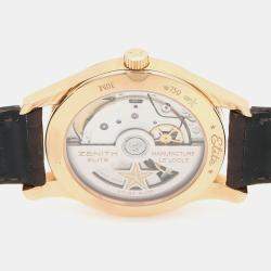 Pre Owned Zenith Elite 18.2310.692 Automatic Rose Gold Stainless Steel Women's Wristwatch 33 mm