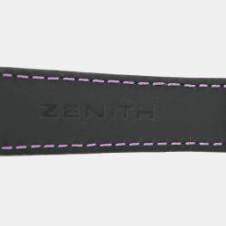 Pre Owned Zenith Elite Ultra Thin Moonphase 16.2310.692 Automatic Stainless Steel Diamonds Women's Wristwatch 33mm