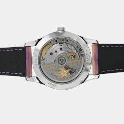 Pre Owned Zenith Elite Ultra Thin Moonphase 16.2310.692 Automatic Stainless Steel Diamonds Women's Wristwatch 33mm