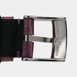 Pre Owned Zenith Elite Ultra Thin Moonphase 16.2310.692 Automatic Stainless Steel Diamonds Women's Wristwatch 33mm