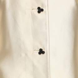 Pre Owned Z from Zenobia Metallic Beige Wide Collar Coat XL