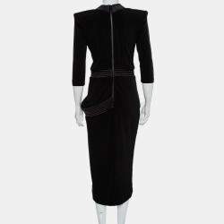 Zhivago Black Jersey Padded Shoulder Eye Of Horus Gown L