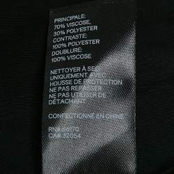 Pre Owned Zimmermann Black Swiss Dots Lace and Chiffon Plisse Espionage Midi Dress S