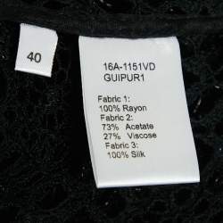 Pre Owned Zimmermann Off-White Patterned Cotton Knit Hooded Mini Dress L