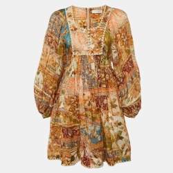 مملوكة مسبقًا فستان ميني زيمرمان منقوش متعدد الألوان تشينتز راميه مقاس صغير (سمول)