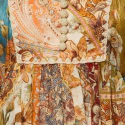 مملوكة مسبقًا فستان ميني زيمرمان منقوش متعدد الألوان تشينتز راميه مقاس صغير (سمول)