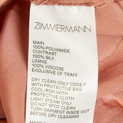 مملوكة مسبقًا Zimmermann Beige Tulle Ruched Mini Dress M