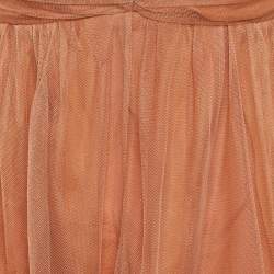 مملوكة مسبقًا Zimmermann Beige Tulle Ruched Mini Dress M