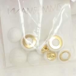 Pre Owned Zimmermann White Linen Ninety Six Ric Rac Midi Dress L