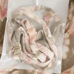 Pre Owned Zimmermann Green Printed Linen Lyre Wrap Tie Side Midi Dress L