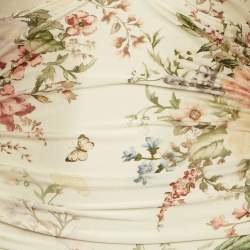 Pre Owned Zimmermann Cream Floral Jersey Waverly Wide Link Swimsuit S