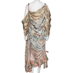 Pre Owned فستان زيمرمان جرير مورد مطبوع متعدد الألوان مقاس كبير - لارج